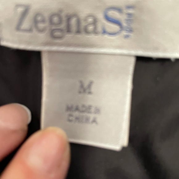 Zegna Sport Black Zip Up Jacket Sz Medium - Picture 8 of 11